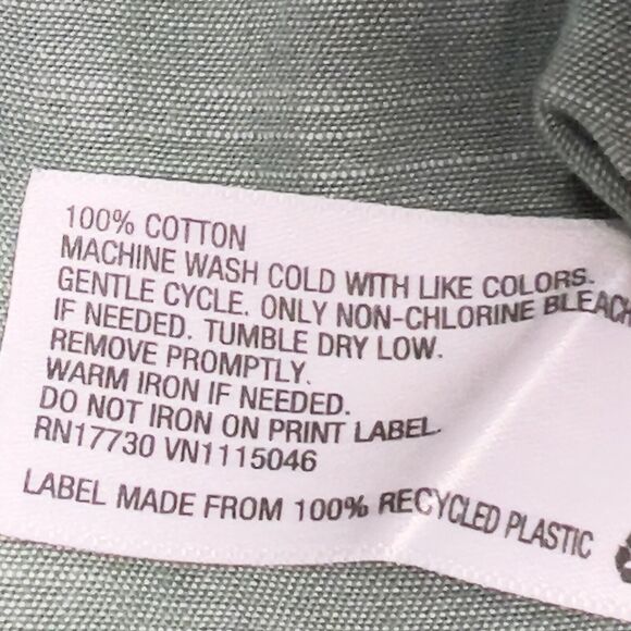 Mossimo Supply Button Down Shirt Mens Large Green Long Sleeve Cotton  Casual - Picture 7 of 12